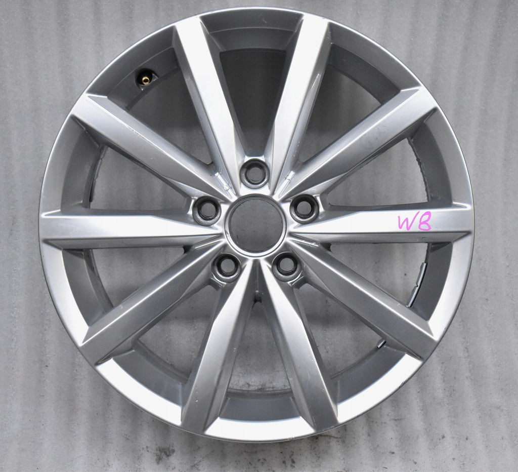 1x Alufelge 17 Zoll 7.0" 5x112 54ET Glanz Silber 5K7601025B VW Golf Vi Rim Wheel