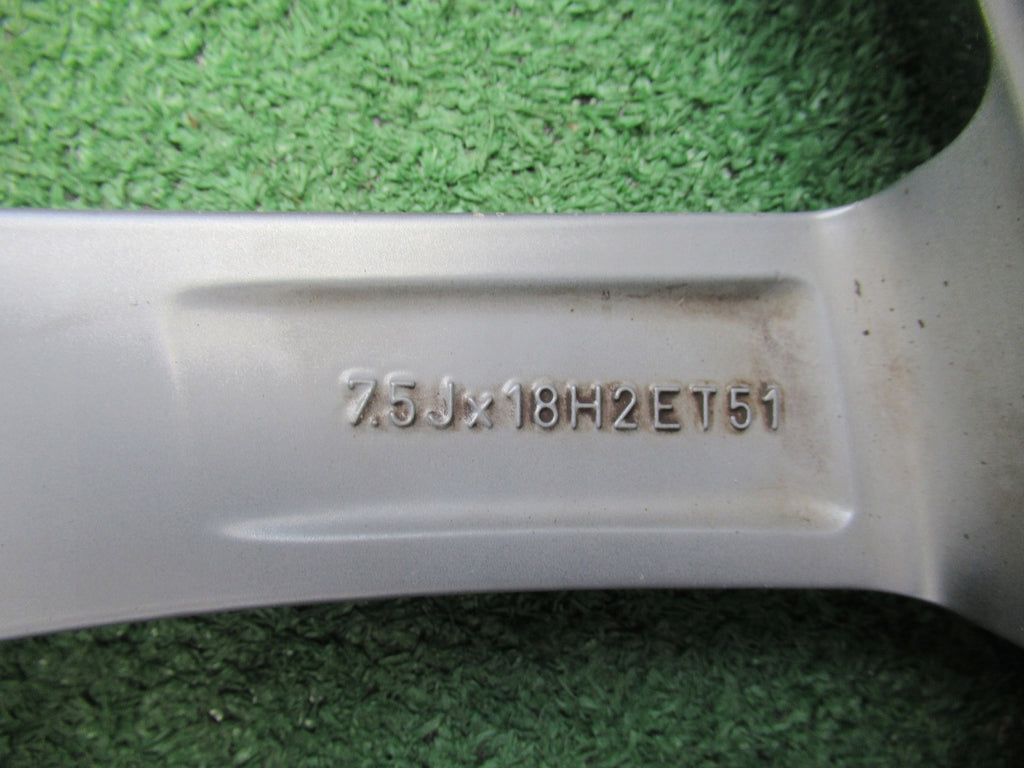 1x Alufelge 18 Zoll 7.5" 5x112 51ET Glanz Grau 5G0601025AF VW Golf Rim Wheel