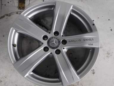 1x Alufelge 18 Zoll 8.5" 5x112 38ET Glanz Silber Mercedes-Benz Rim Wheel