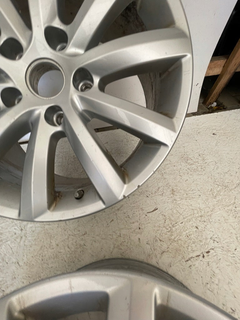 4x Alufelge 19 Zoll 8.5" 5x130 59ET Glanz Silber 7P6601025 VW Touareg 7p6 FEL6584351896wb