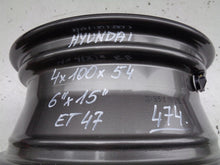 Laden Sie das Bild in den Galerie-Viewer, 1x Alufelge 15 Zoll 6.0" 4x100 47ET 52910C8800 Hyundai Rim Wheel FEL5332772846sb
