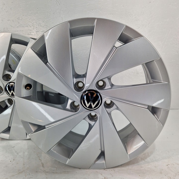 4x Alufelge 17 Zoll 6.5" 5x112 46ET Glanz Silber 5H0601025B VW I Rim Wheel FEL9179912304lz