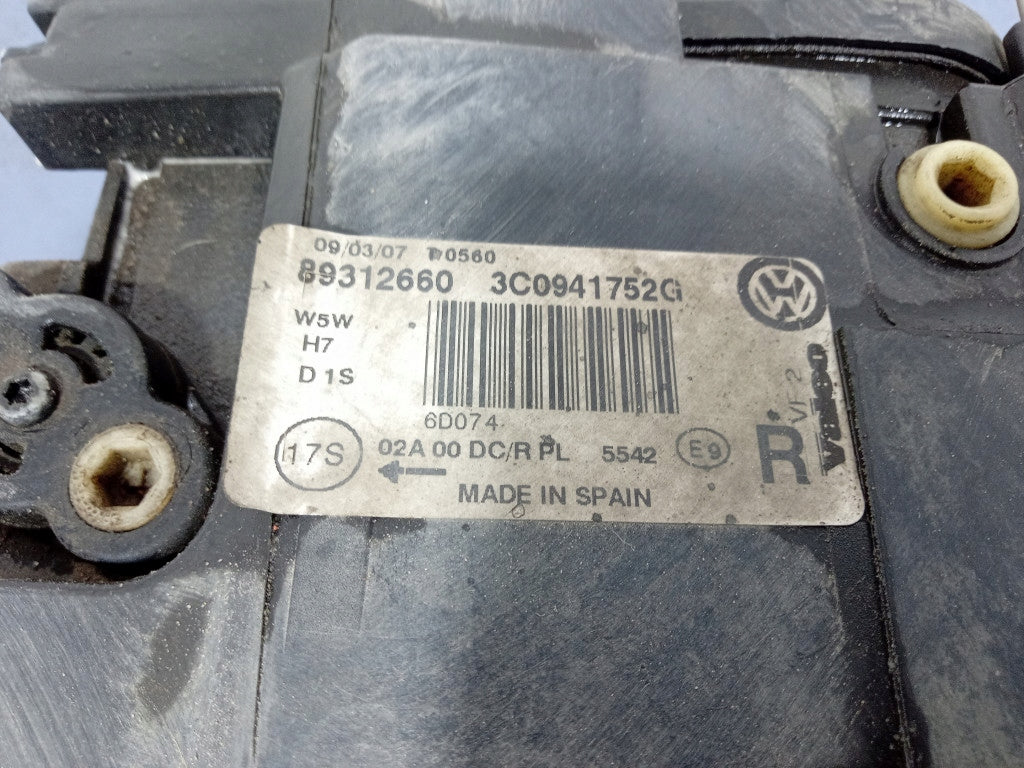 Frontscheinwerfer VW Passat 3C0941752G Rechts Scheinwerfer Headlight