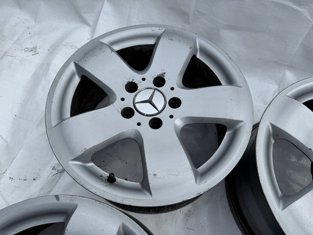 4x Alufelge 16 Zoll 7.5" 5x112 37ET Glanz Silber Mercedes-Benz Rim Wheel FEL3262861584sj