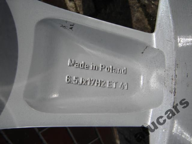 1x Alufelge 17 Zoll 6.5" 4x100 41ET Glanz Silber 13189913 Opel Tigra Rim Wheel