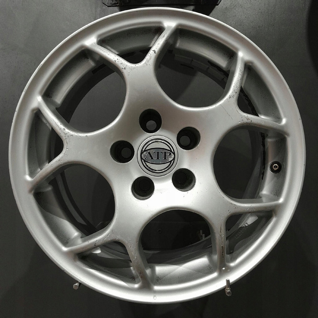 4x Alufelge 15 Zoll 7.0" 5x100 38ET Glanz Silber F509074 VW Passat B4 Golf I FEL2372702730ca