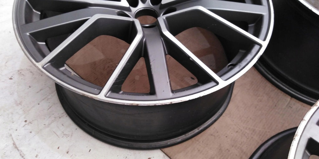 1x Alufelge 21 Zoll 9.5" 5x112 25ET Matt Silber 4G060102 Audi A6 Rim Wheel FEL1659515386za