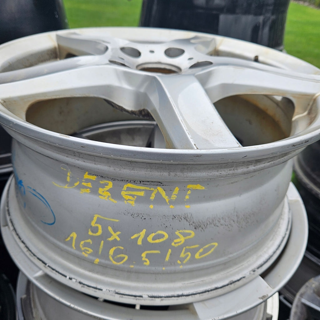 1x Alufelge 16 Zoll 6.5" 5x108 50ET Glanz Silber 51287 Ford Et Rim Wheel FEL7344654574qo