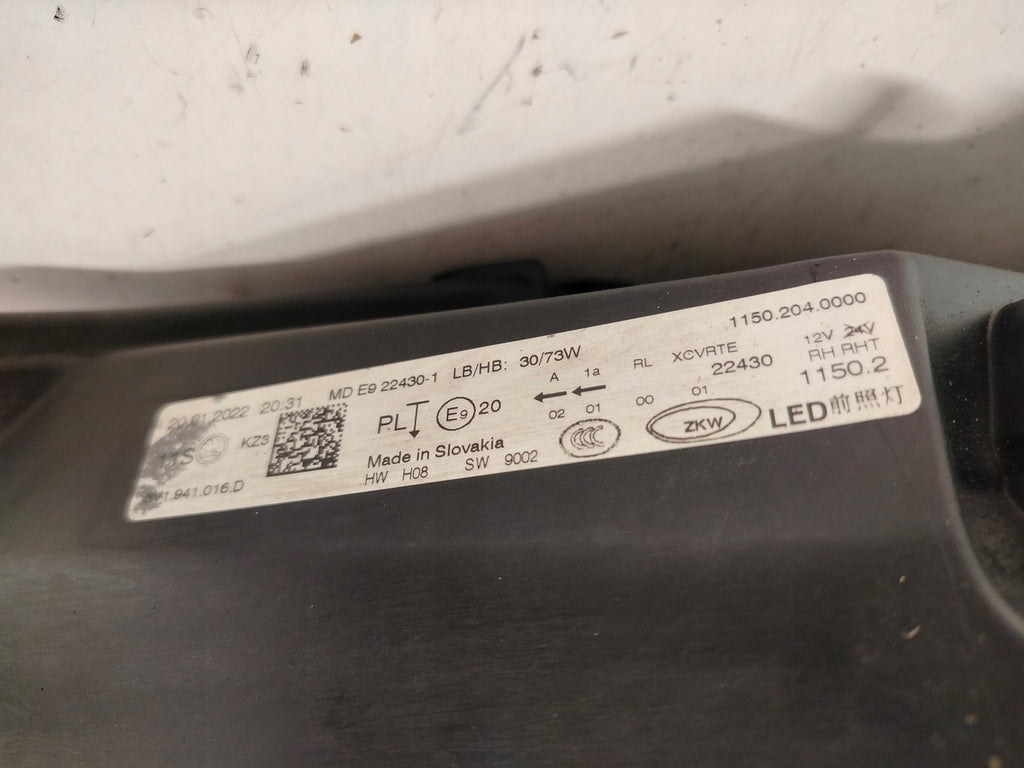 Frontscheinwerfer Skoda Superb III 3V1941016D Full LED Rechts Headlight