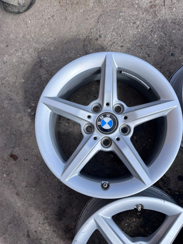 4x Alufelge 16 Zoll 7.0" 5x120 40ET Glanz Silber 6866302 BMW F30 E90 Rim Wheel FEL1111385148pr