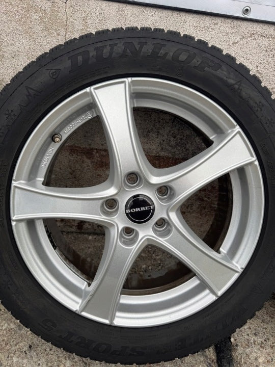 4x Alufelge 17 Zoll 6.5" 5x112 45ET Glanz Silber KBA50398 Audi Rim Wheel FEL2404440306im