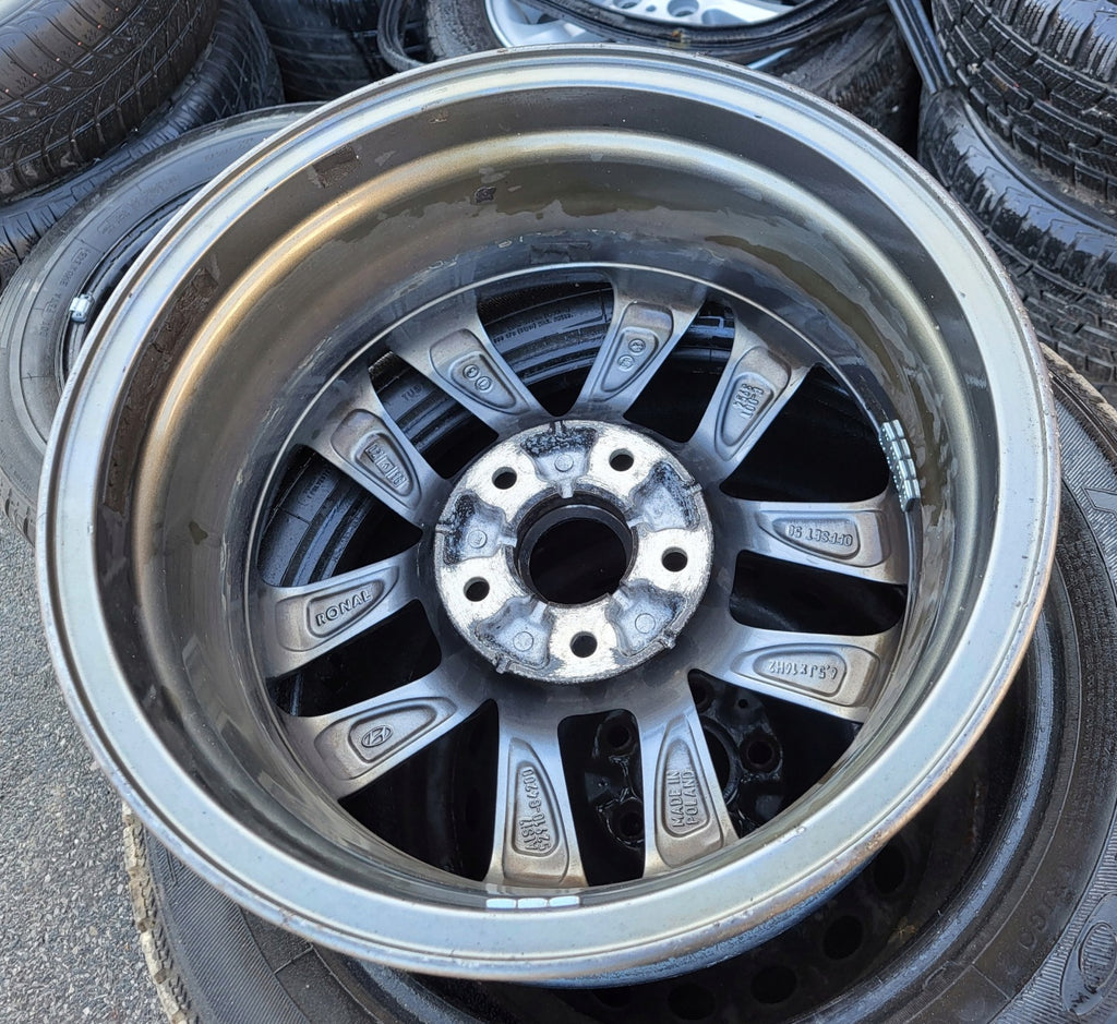 1x Alufelge 16 Zoll 6.5" 5x114.3 50ET Glanz Graphit 52910-G4200 Hyundai I I40 Mg FEL9833482415pg