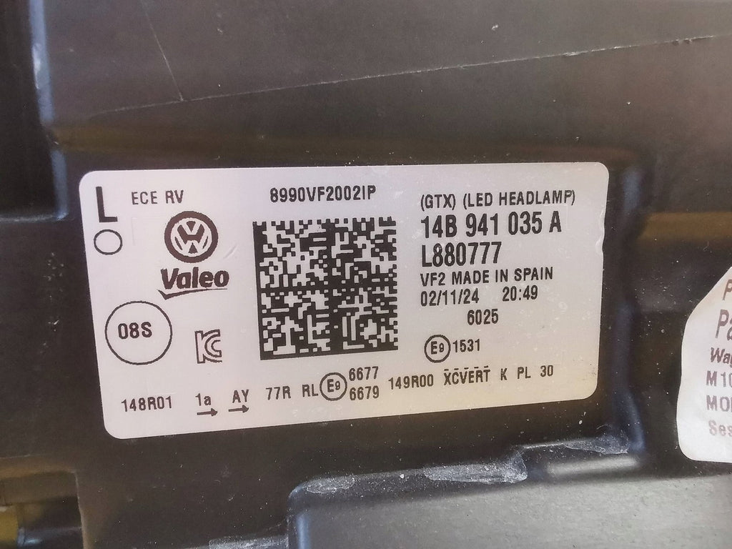 Frontscheinwerfer VW I 14B941035A LED Ein Stück (Rechts oder Links) Headlight SCH2169960960dt