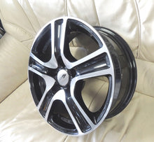 Laden Sie das Bild in den Galerie-Viewer, 4x Alufelge 15 Zoll 6.5" 5x110 38ET Glanz Schwarz KNBA47544 Rim Wheel FEL5857521648vi