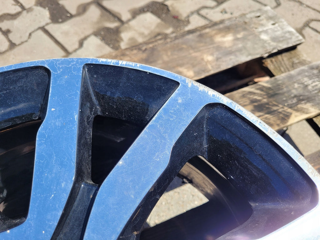 1x Alufelge 17 Zoll 7.0" 4x100 37ET Glanz Schwarz 403008869R, 403008622 Renault