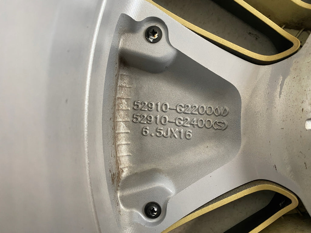 1x Alufelge 16 Zoll 6.5" 5x114.3 50ET Matt Silber 52910-G2200 Hyundai Ioniq FEL7071305769so