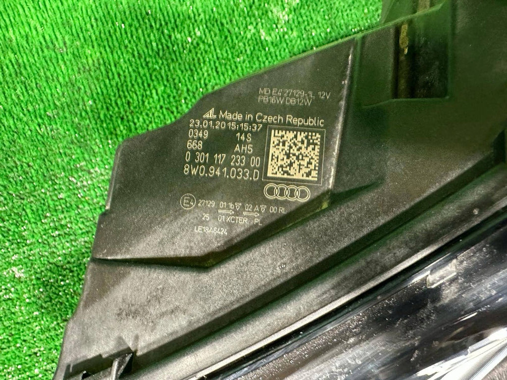 Frontscheinwerfer Audi A4 B9 8W0941033D Full LED Links Scheinwerfer Headlight