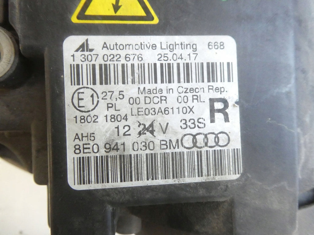 Frontscheinwerfer Audi A4 B7 8E0941030 Xenon Rechts Scheinwerfer Headlight