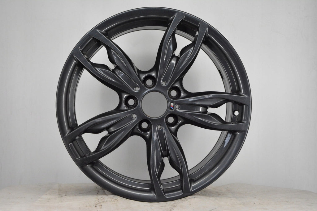 1x Alufelge 18 Zoll 8.0" 5x120 52ET Glanz Graphit 7845871, 7847414 BMW 1