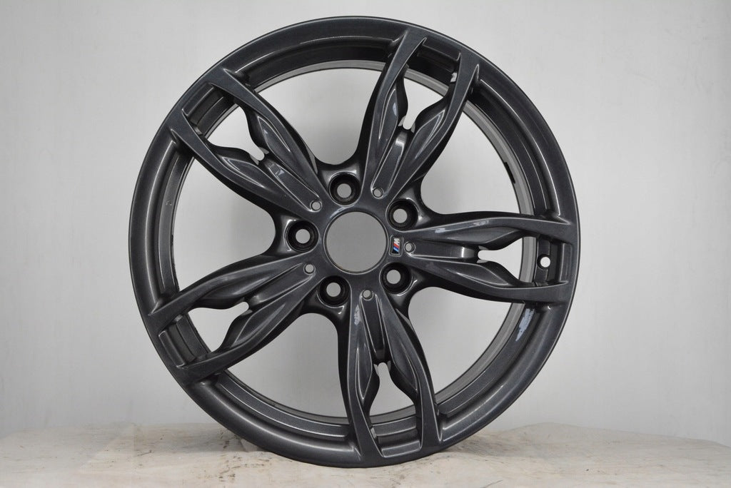 1x Alufelge 18 Zoll 8.0" 5x120 52ET Glanz Graphit 7845871, 7847414 BMW 1 FEL5563128955cd