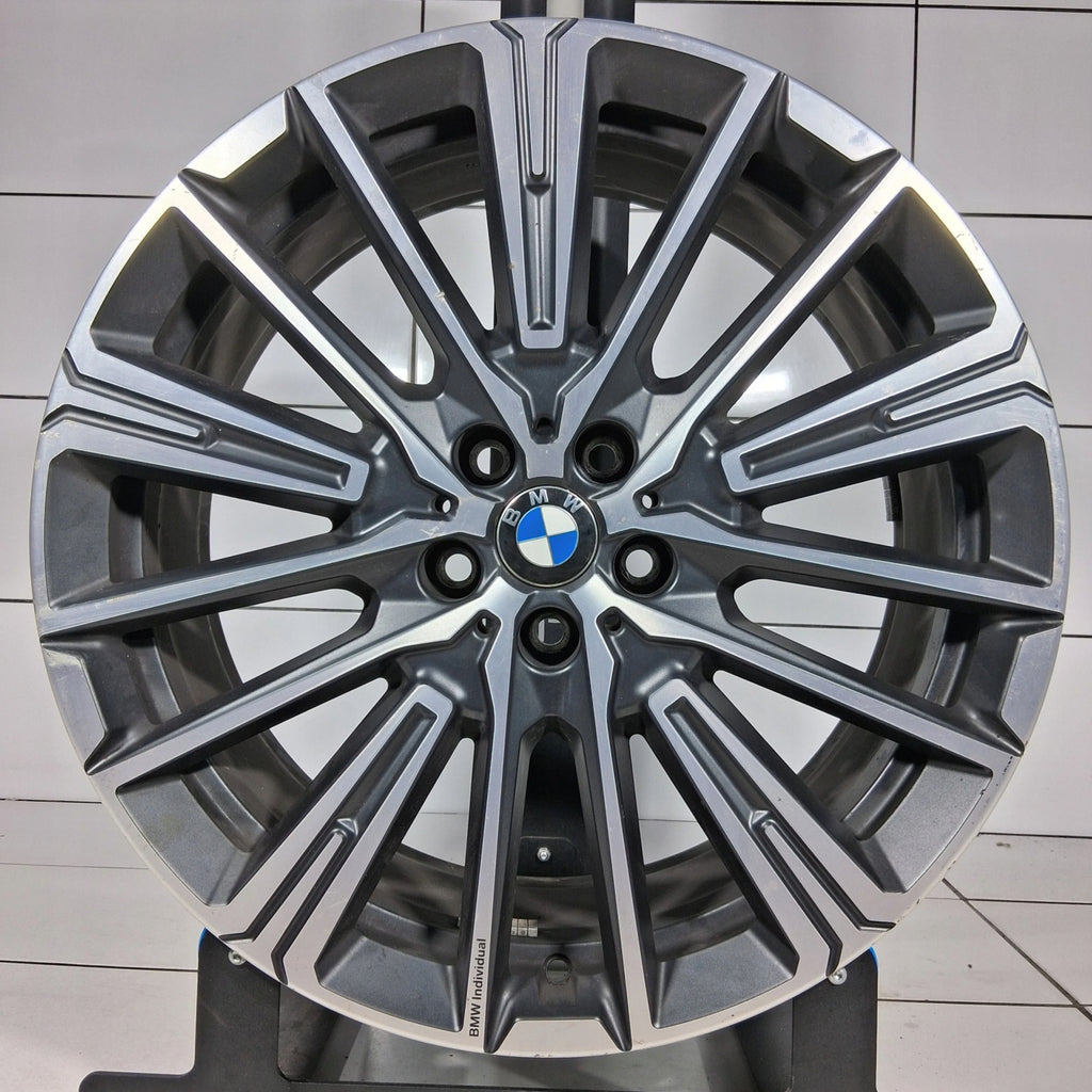 1x Alufelge 20 Zoll 8.0" 5x112 46ET Glanz Graphit 6898042 BMW Mg Rim Wheel FEL8643928361am
