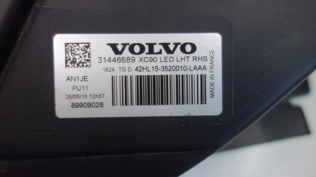 Frontscheinwerfer Volvo Xc90 31446689 LED Rechts Scheinwerfer Headlight