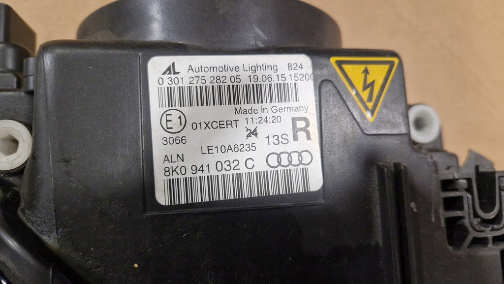 Frontscheinwerfer Audi A4 B8 8K0941032C Xenon Rechts Scheinwerfer Headlight SCH8848490703wv