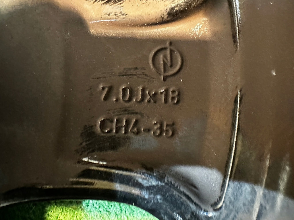 1x Alufelge 18 Zoll 7.0" 4x108 35ET 9835097680 Opel Crossland X Rim Wheel