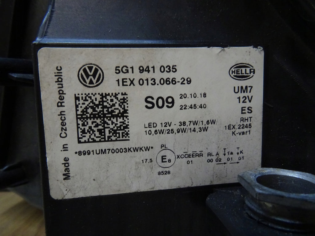 Frontscheinwerfer VW Golf 5g1 5G1941035 LED Links Scheinwerfer Headlight SCH2292794691jl