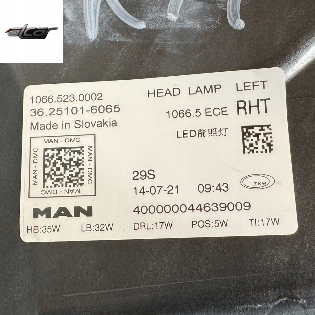 Frontscheinwerfer Man 36251016065 FALSE Scheinwerfer Headlight SCH9952029525wk