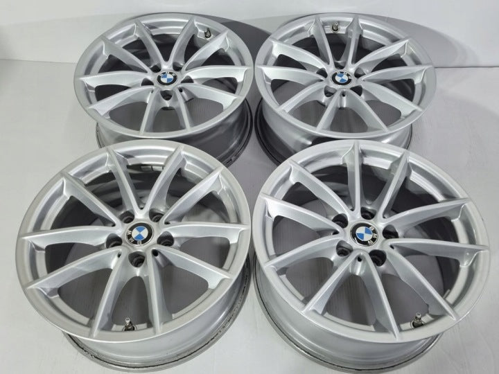 4x Alufelge 17 Zoll 7.5" 5x112 27ET Glanz Silber BMW Rim Wheel FEL7337409655ej