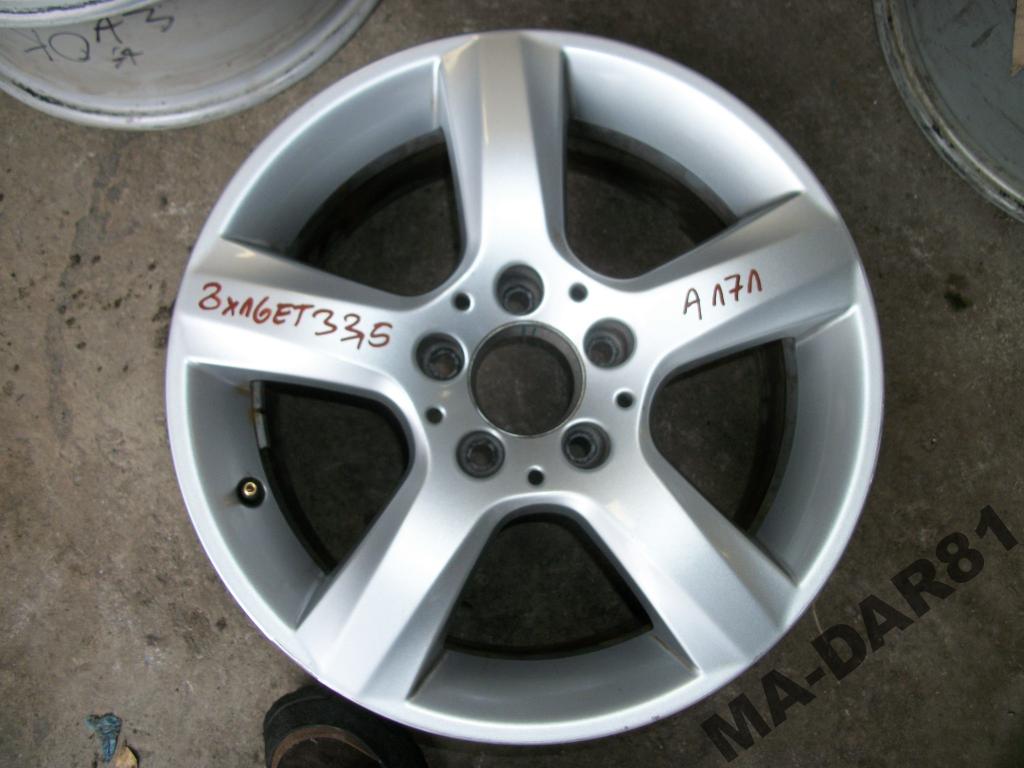 1x Alufelge 16 Zoll 8.0" 5x112 33ET A1724010202 Mercedes-Benz Slk R172 Rim Wheel FEL9967008107bw