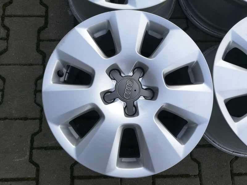 4x Alufelge 16 Zoll 7.5" 5x112 37ET Glanz Silber Audi A6 C7 B8 Rim Wheel