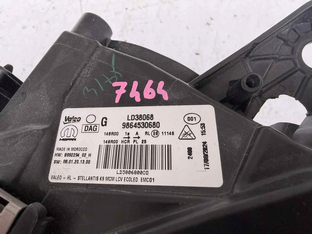 Frontscheinwerfer Fiat Doblo 9864530680 Links Scheinwerfer Headlight SCH8582880234eu