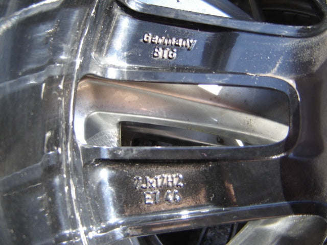 1x Alufelge 17 Zoll 7.0" 4x100 44ET Glanz Schwarz OP035 Opel Corsa Rim Wheel