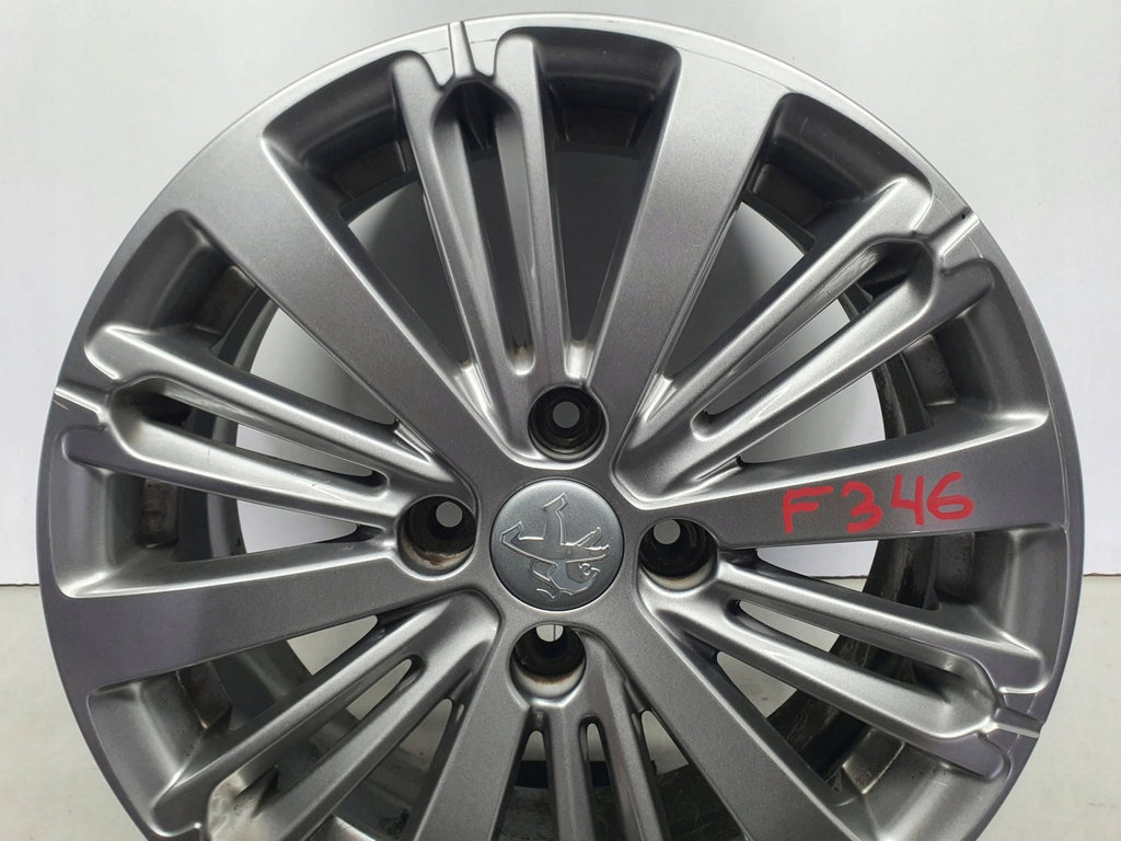 1x Alufelge 16 Zoll 6.0" 4x108 23ET Glanz Schwarz 9808137577 Peugeot 208 I FEL8002399983zq