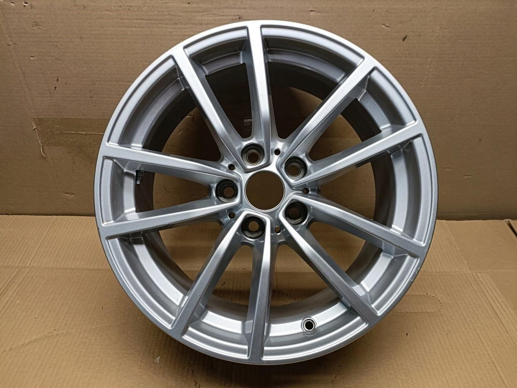 1x Alufelge 17 Zoll 7.5" 5x112 30ET Glanz Silber 6859025 BMW Rim Wheel FEL7738983522go