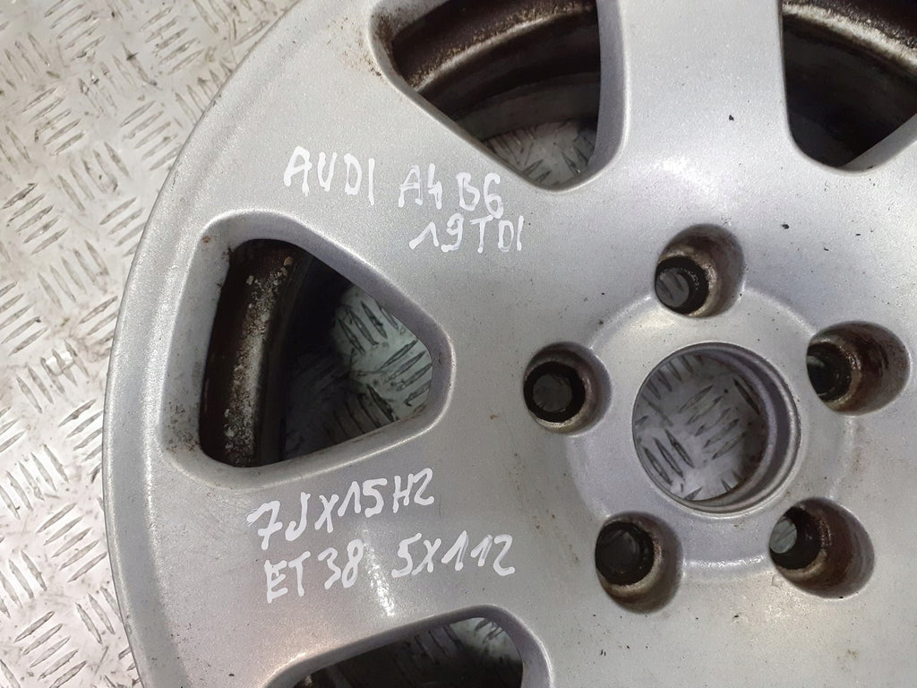 1x Alufelge 15 Zoll 7.0" 5x112 Audi A4 B6 Rim Wheel FEL3454028976ny