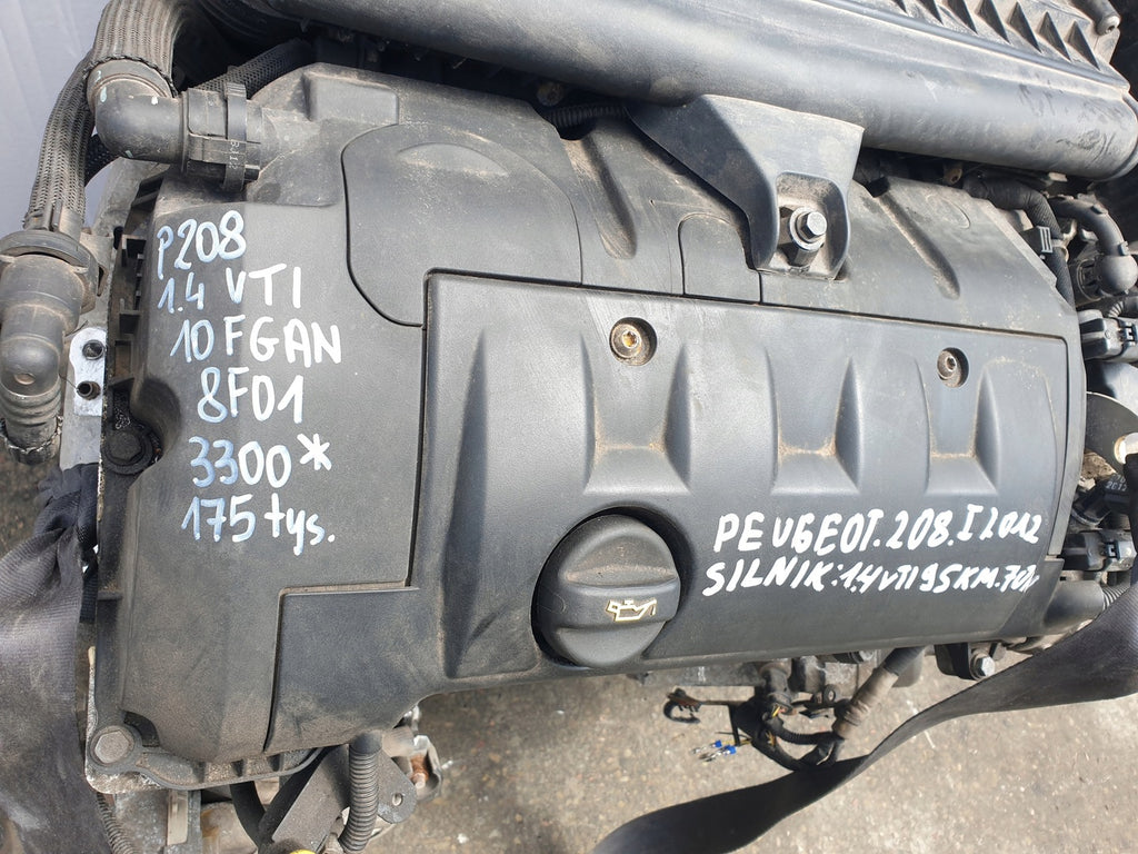 Motor Peugeot 208 I 10FGAN 8F01 1.4 VTI 95PS 175TKm Benzin Engine Unkomplett