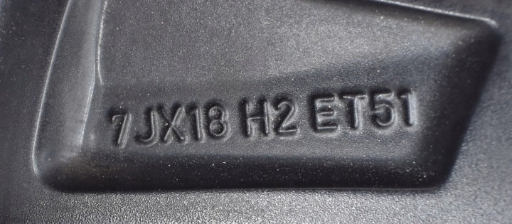 1x Alufelge 18 Zoll 7.0" 5x100 51ET Glanz Schwarz 6VA601025AD Skoda Fabia Iv FEL4525771996lh