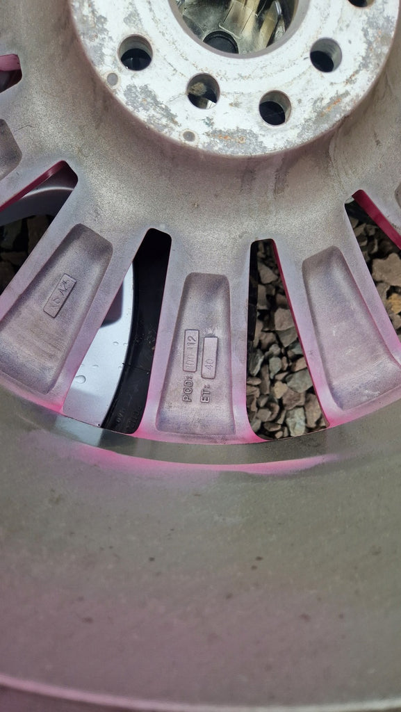 1x Alufelge 19 Zoll 8.5" 5x112 40ET Glanz Seat Rim Wheel