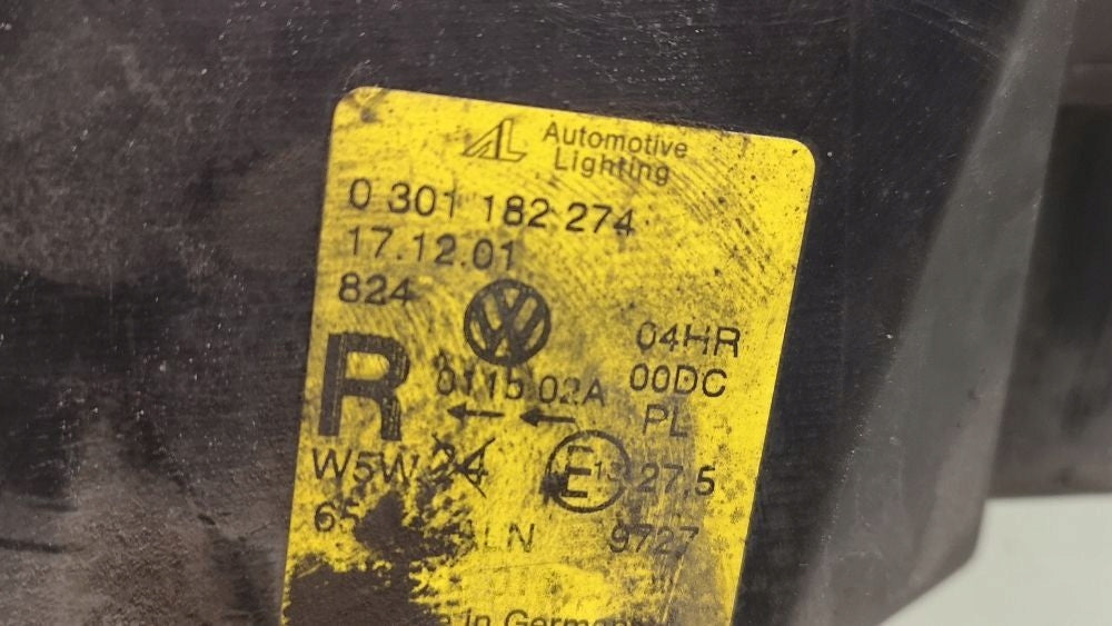 Frontscheinwerfer VW Sharan 0301182274 1J0941651 Rechts Scheinwerfer Headlight SCH1537133020pa