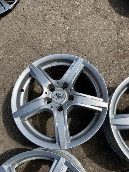 4x Alufelge 16 Zoll 6.5" 5x112 35ET 1221D VW Touran Rim Wheel FEL3571821982od