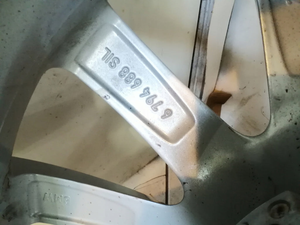 1x Alufelge 18 Zoll 8.0" 5x120 30ET Matt Silber 6794688 BMW Rim Wheel FEL9437783615yl