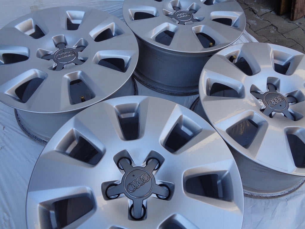 4x Alufelge 16 Zoll 7.5" 5x112 37ET Glanz Silber 4G0601025 Audi A6 Rim Wheel