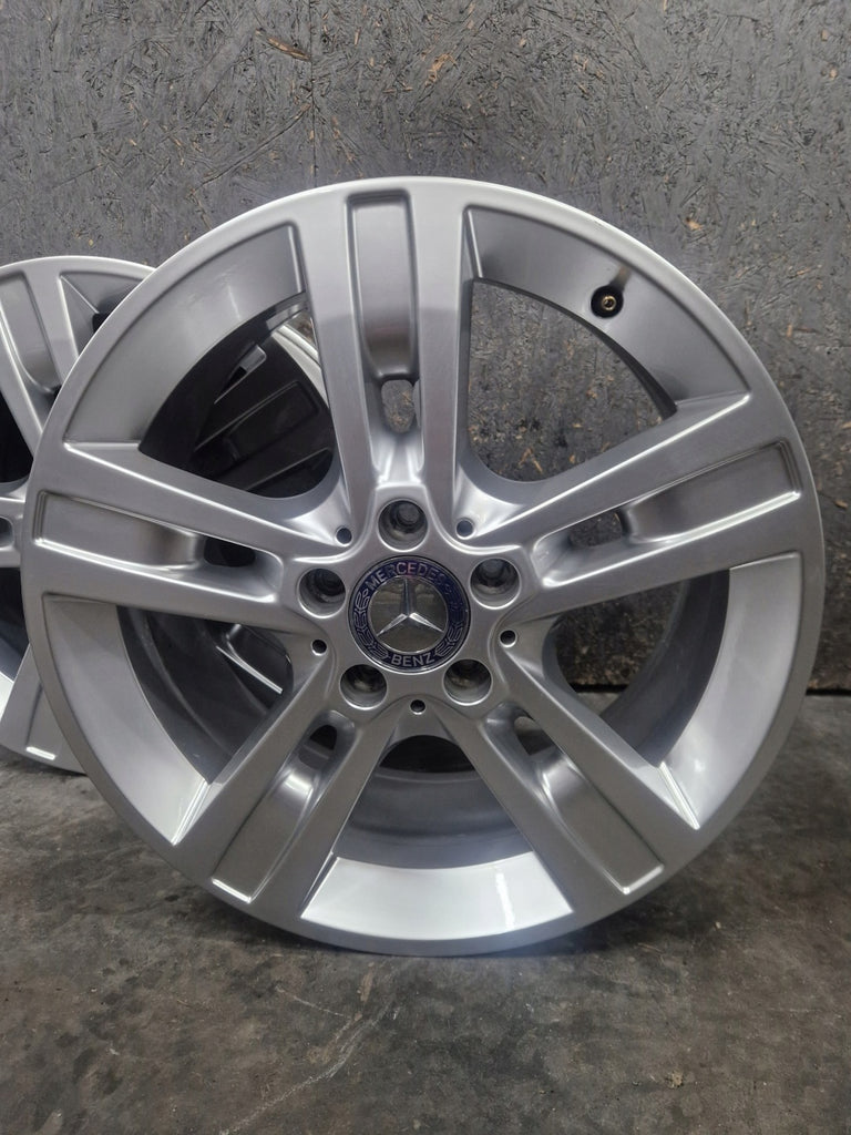 4x Alufelge 18 Zoll 8.0" 5x112 60ET Glanz Silber A1644015702 Mercedes-Benz FEL8959587341ef