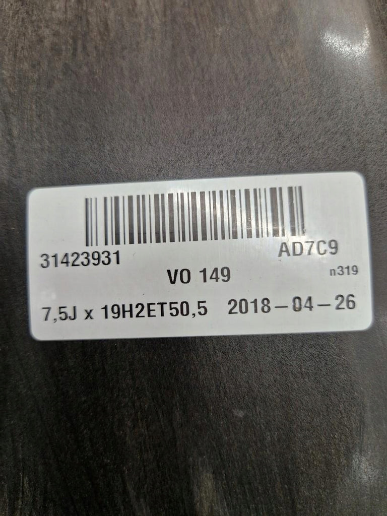 1x Alufelge 19 Zoll 7.5" 5x108 50 5ET 31423931 Volvo Xc60 Ii Rim Wheel FEL7643554621ep