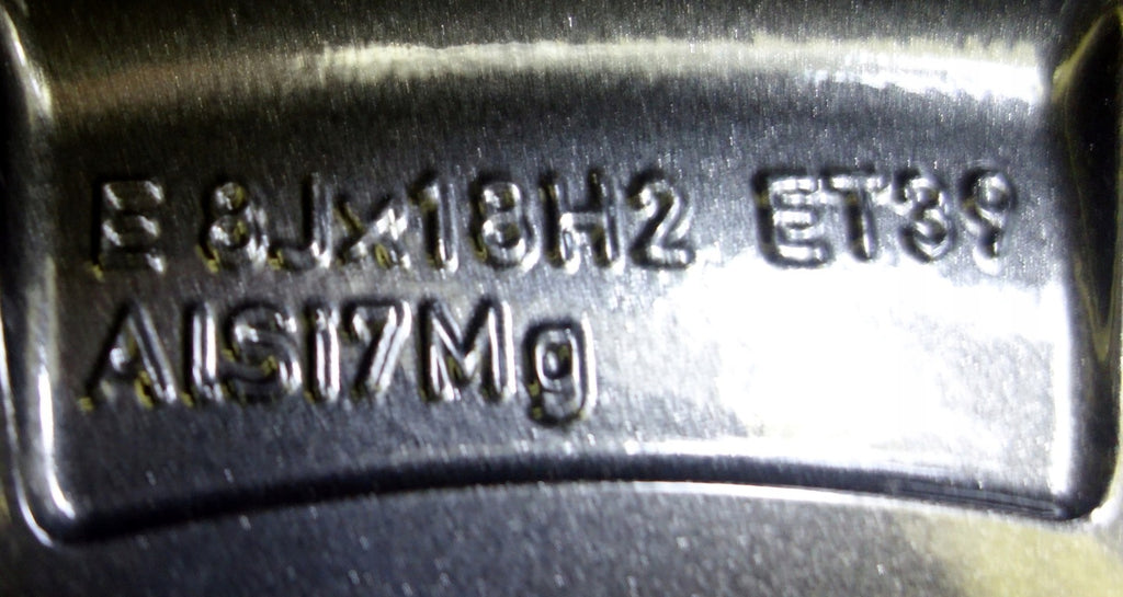 4x Alufelge 18 Zoll 8.0" 5x112 39ET Glanz Silber 4K0601025 Audi A6 C8 Rim Wheel