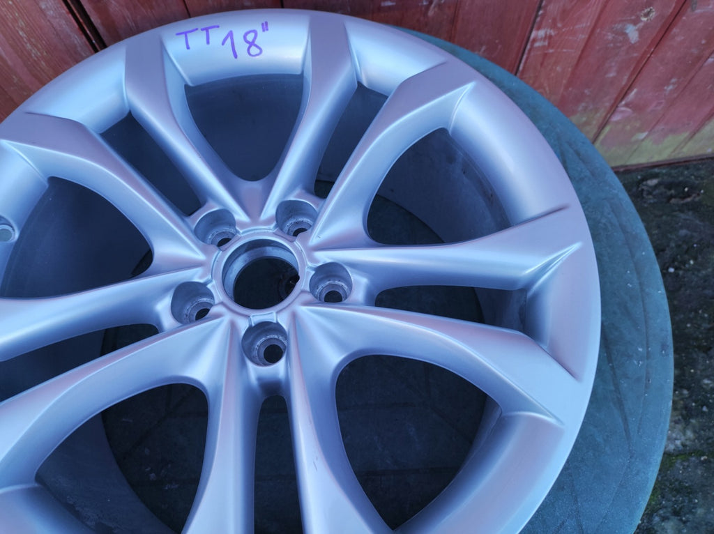 1x Alufelge 18 Zoll 9.0" 5x112 52ET Glanz Silber 8J0601025S Audi Tt Rim Wheel FEL5157943766rk