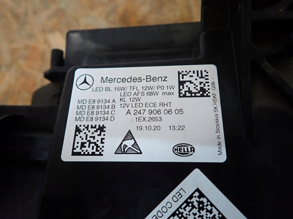 Frontscheinwerfer Mercedes-Benz A2479060605 Full LED Rechts Headlight SCH4966196152pl